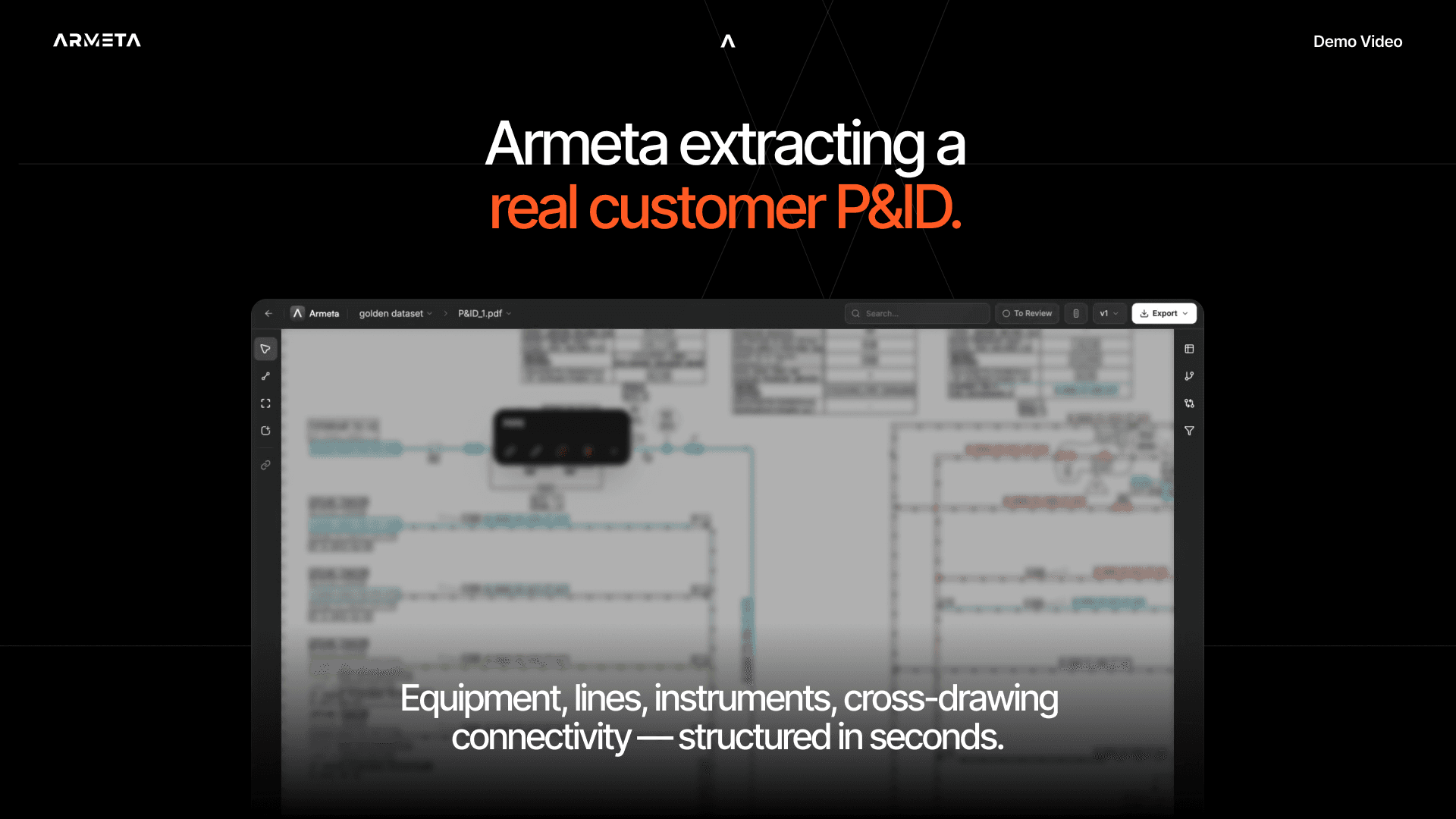 Armeta P&ID extraction demo